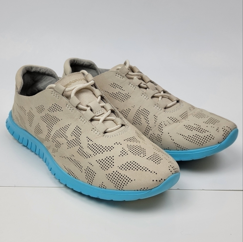 Youth Kids Cole Haan Zerogrand Perforated Dress Sneakers Shoes 6 - Picture 4 of 12